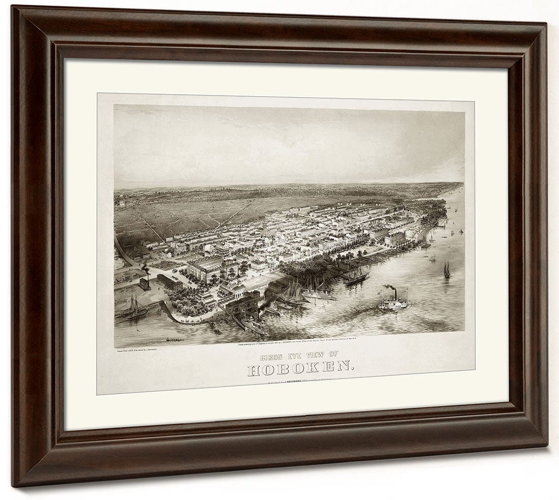 Bird's Eye View Of Hoboken By John Bachmann - Image 3