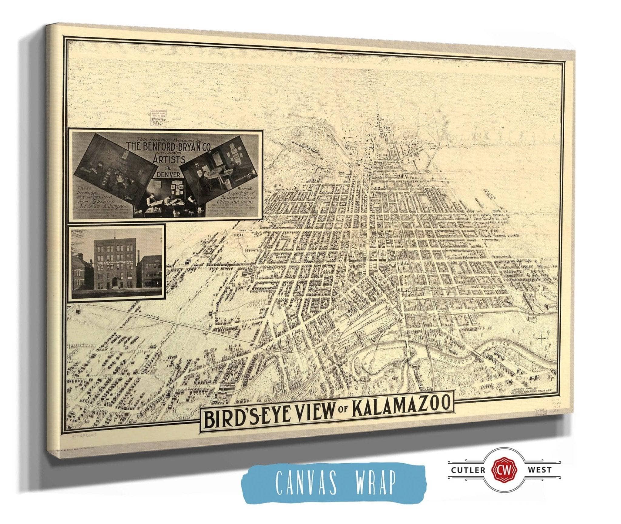Birds Eye View Of Kalamazoo State of Michigan