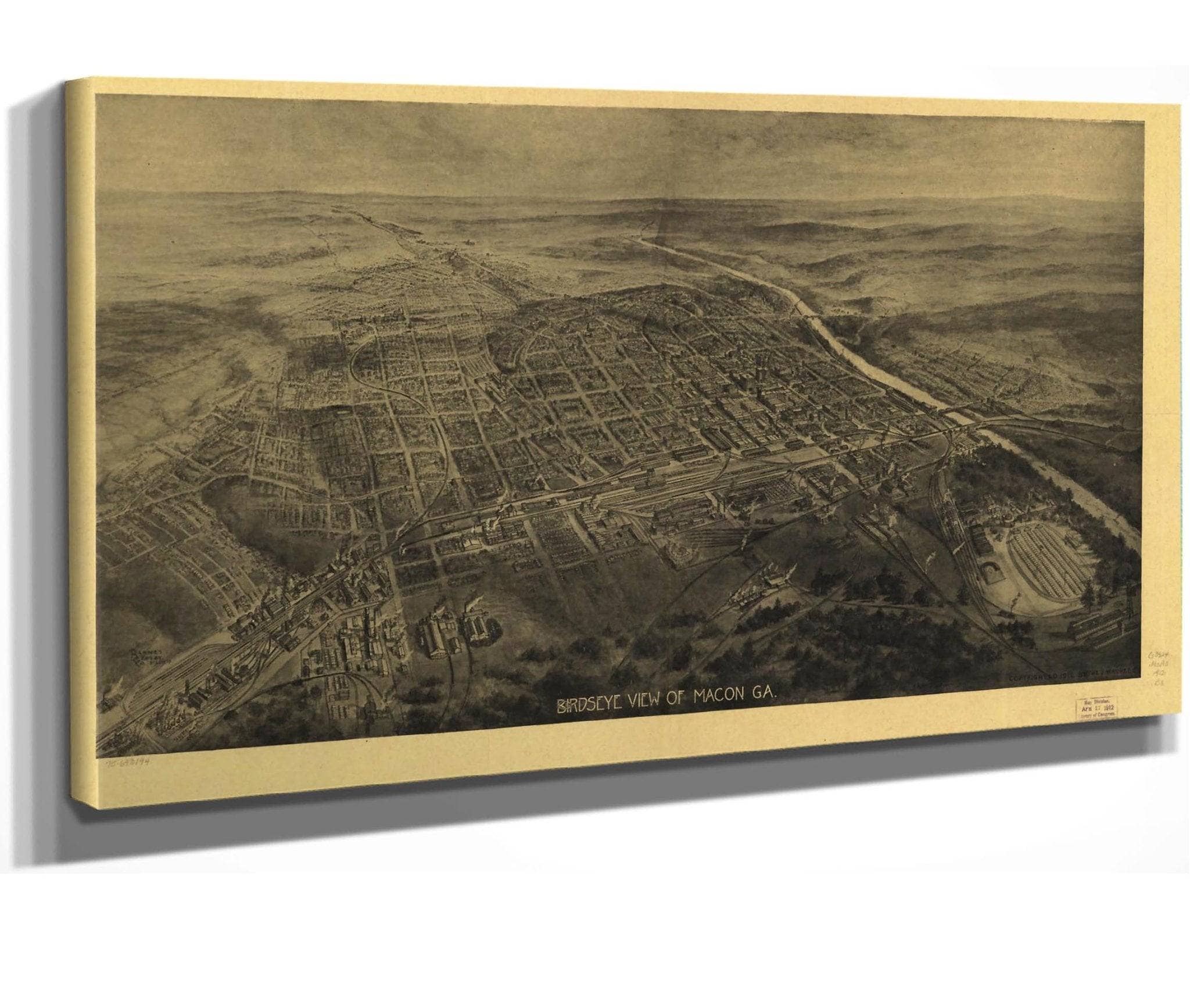 Birds Eye View Of Macon Ga State Of Georgia