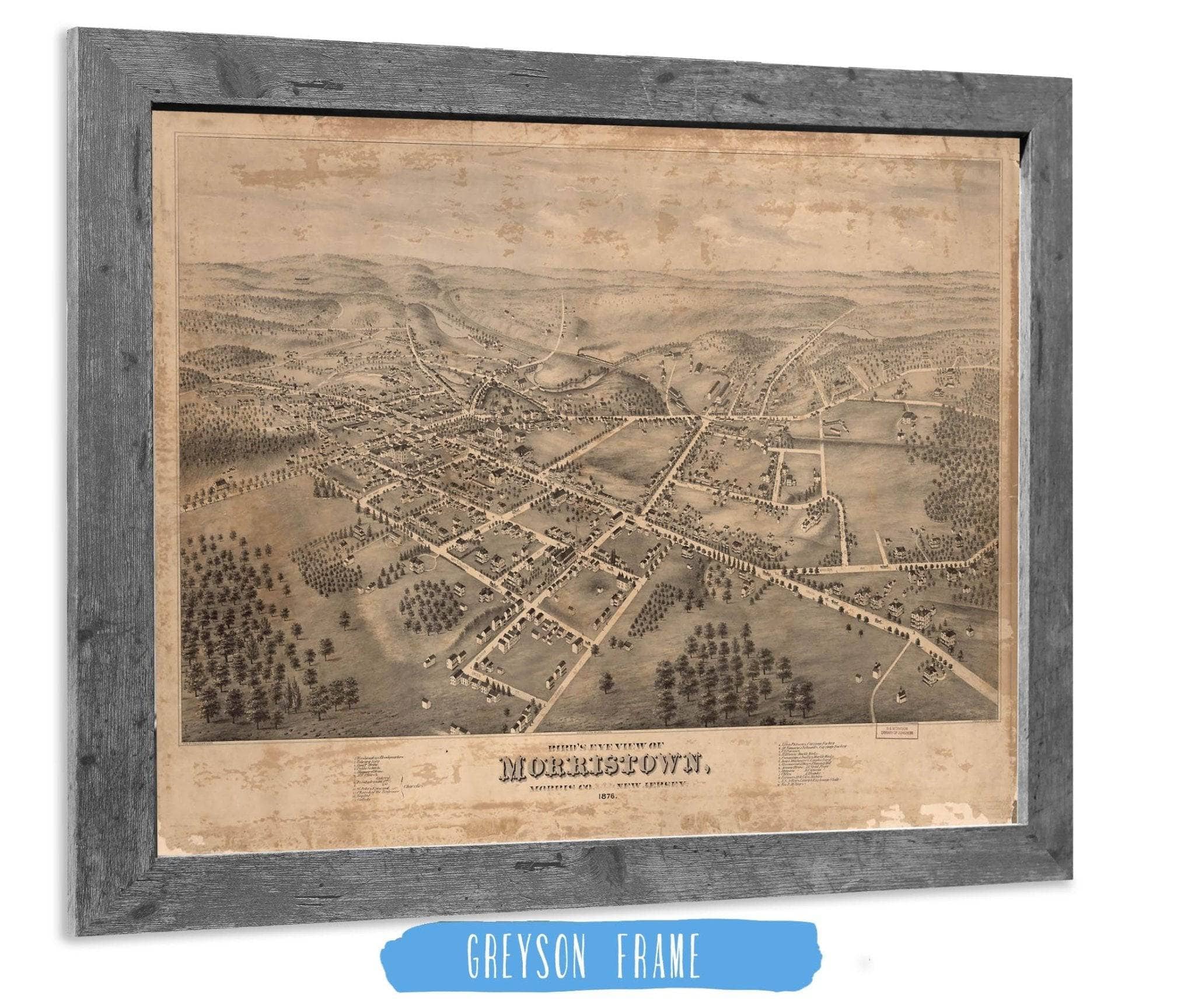 Birds Eye View Of Morristown Morris Co New Jersey State of New Jersey - Image 6