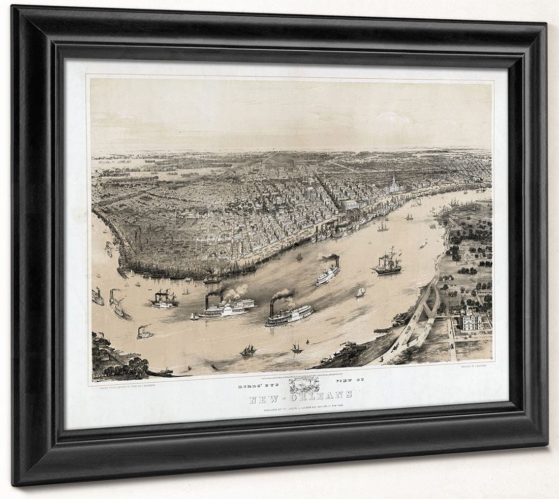 Birds' Eye View Of New Orleans By John Bachmann - Image 6