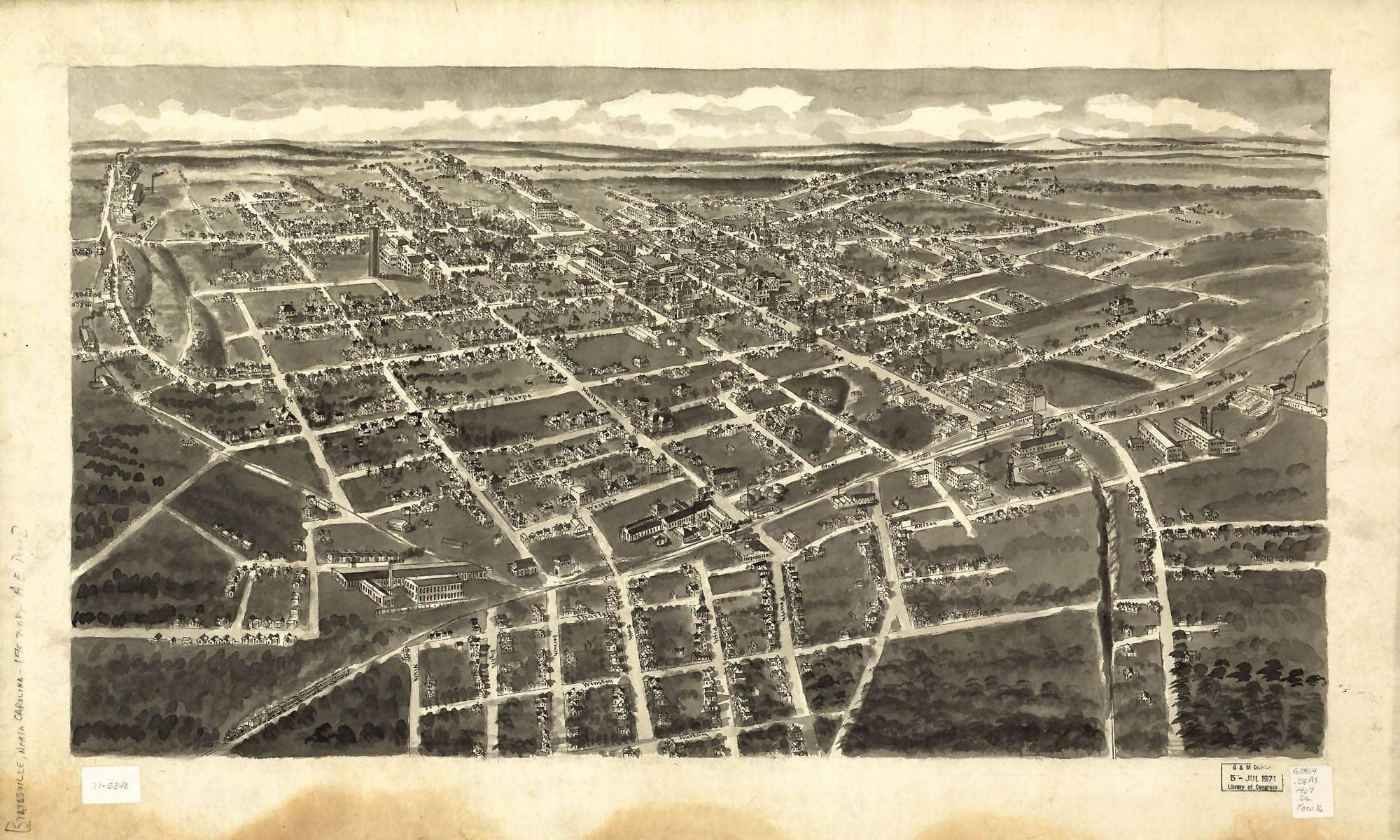 Birds Eye View Of Statesville North Carolina State Of North Carolina - Image 4