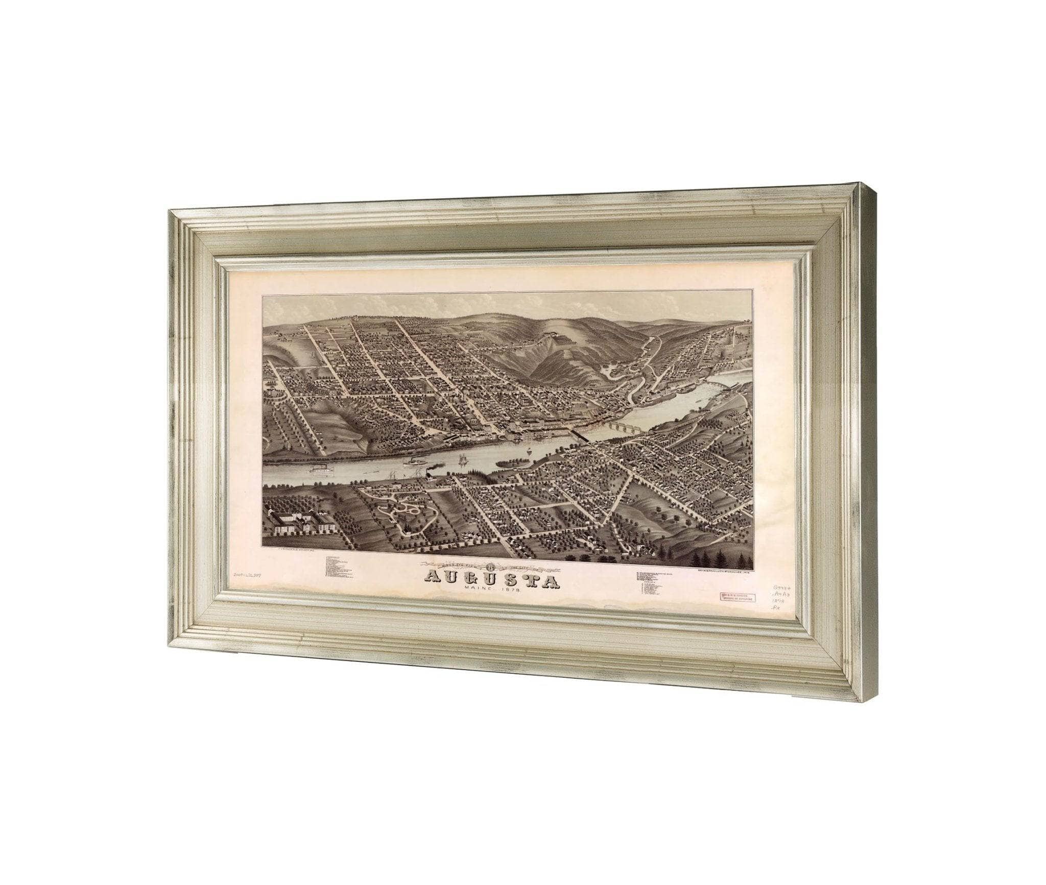 Birds Eye View Of The City Of Augusta Maine 1878 State Of Maine - Image 2