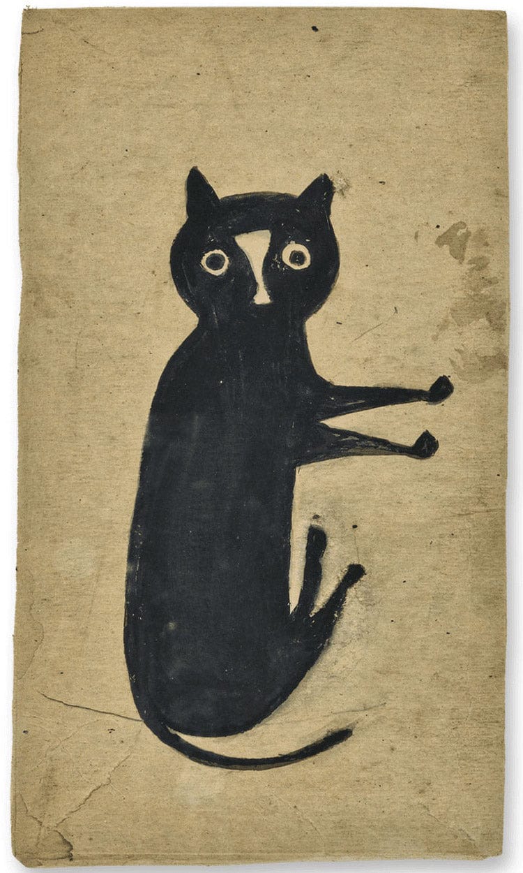 Black Cat By Bill Traylor - Image 6