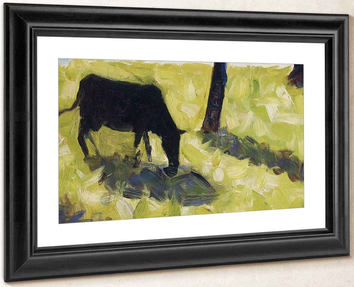 Black Cow In A Meadow By Georges Pierre Seurat - Image 4
