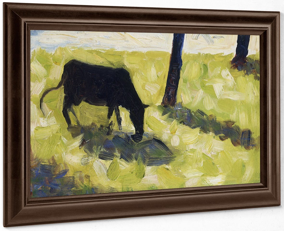 Black Cow In A Meadow By Georges Pierre Seurat - Image 6