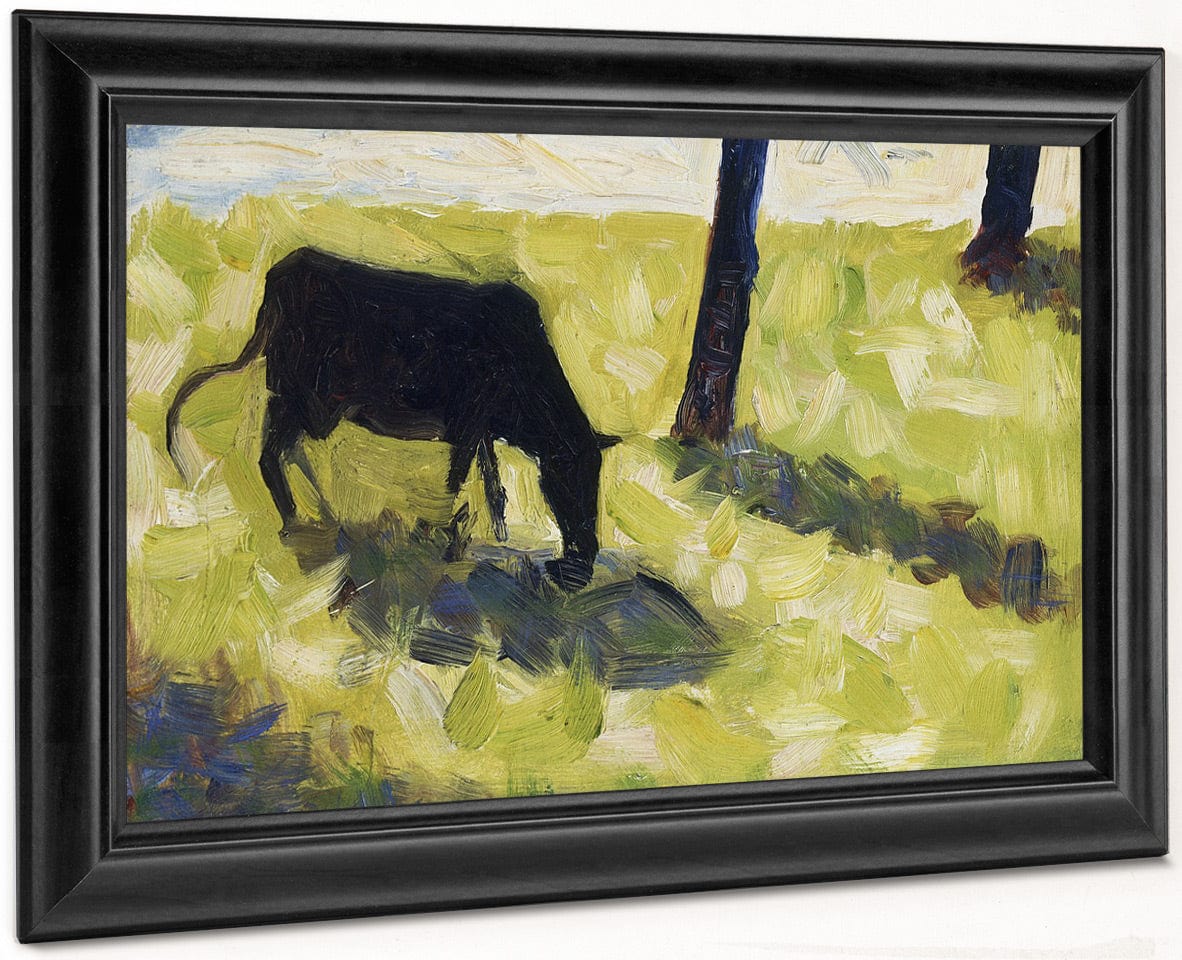 Black Cow In A Meadow By Georges Pierre Seurat - Image 8