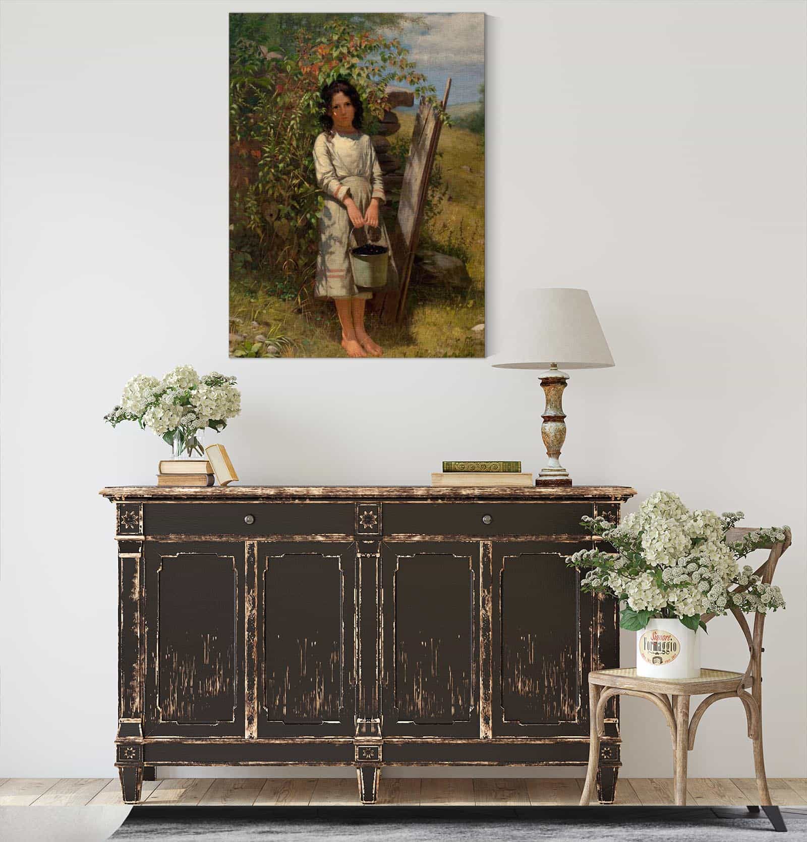 Blackberry Picking by John George Brown - Image 4
