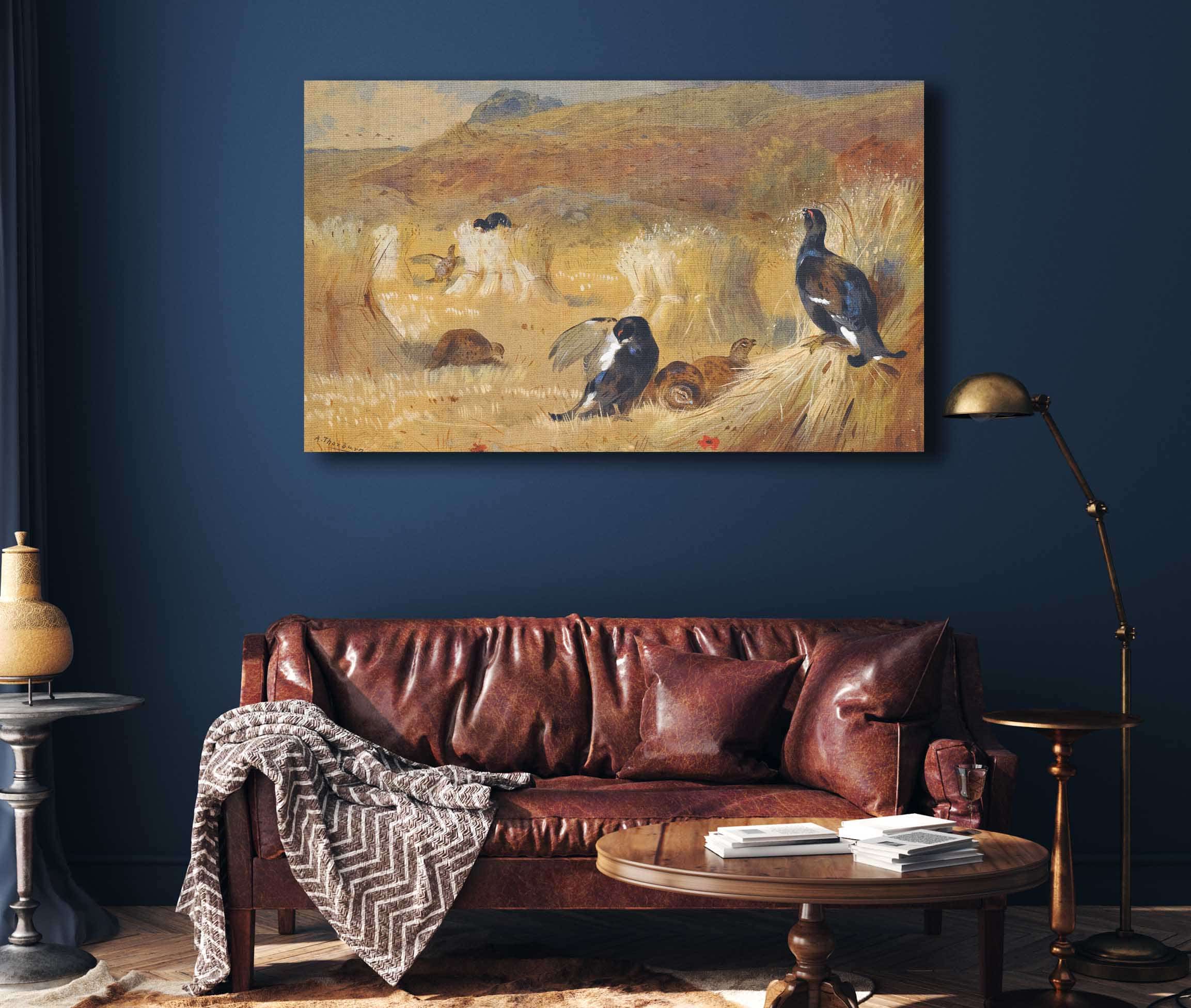 Blackcock In A Field by Archibald Thorburn - Image 4