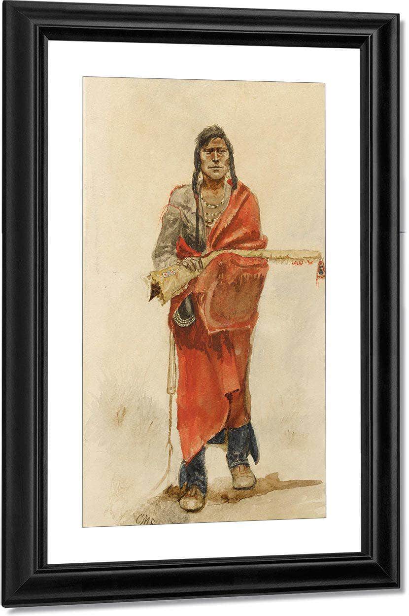 Blackfoot Indian By Charles Marion Russell - Image 3