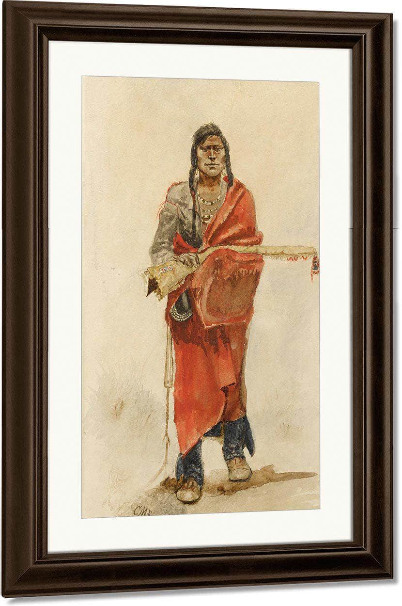 Blackfoot Indian By Charles Marion Russell - Image 4