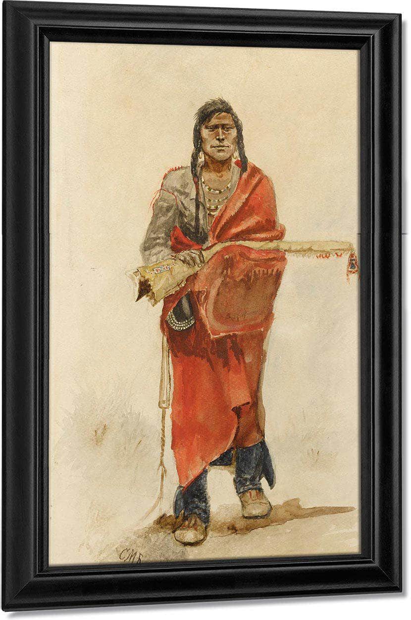 Blackfoot Indian By Charles Marion Russell - Image 7