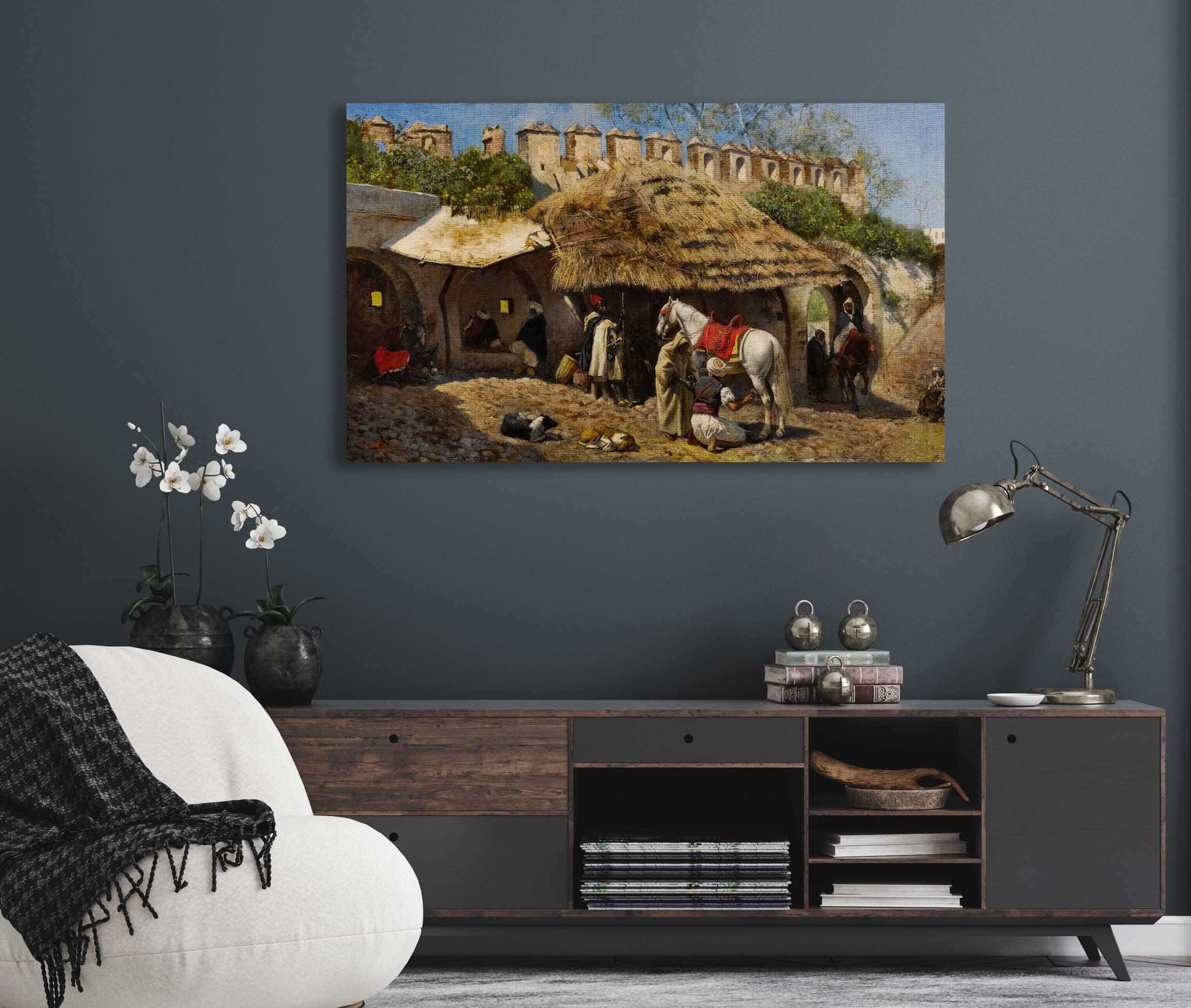 Blacksmiths Shop At Tangiers by Edwin Lord Weeks - Image 5
