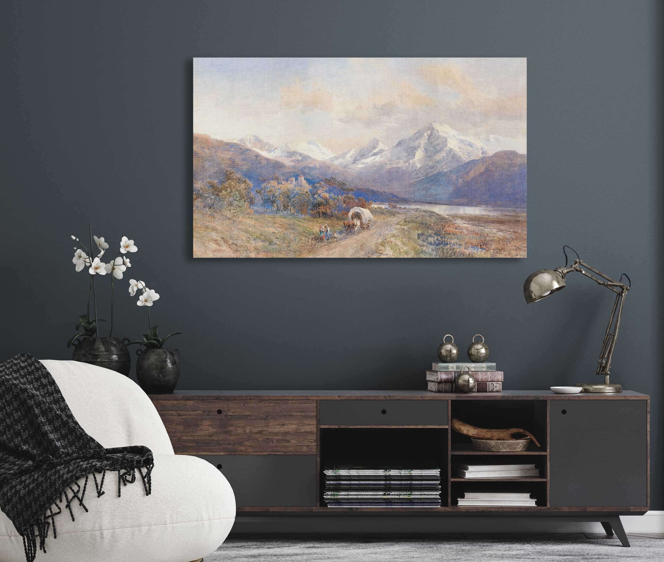 Blick Auf Den Ortler Von St Valentin by Edward Theodore Compton - Image 5