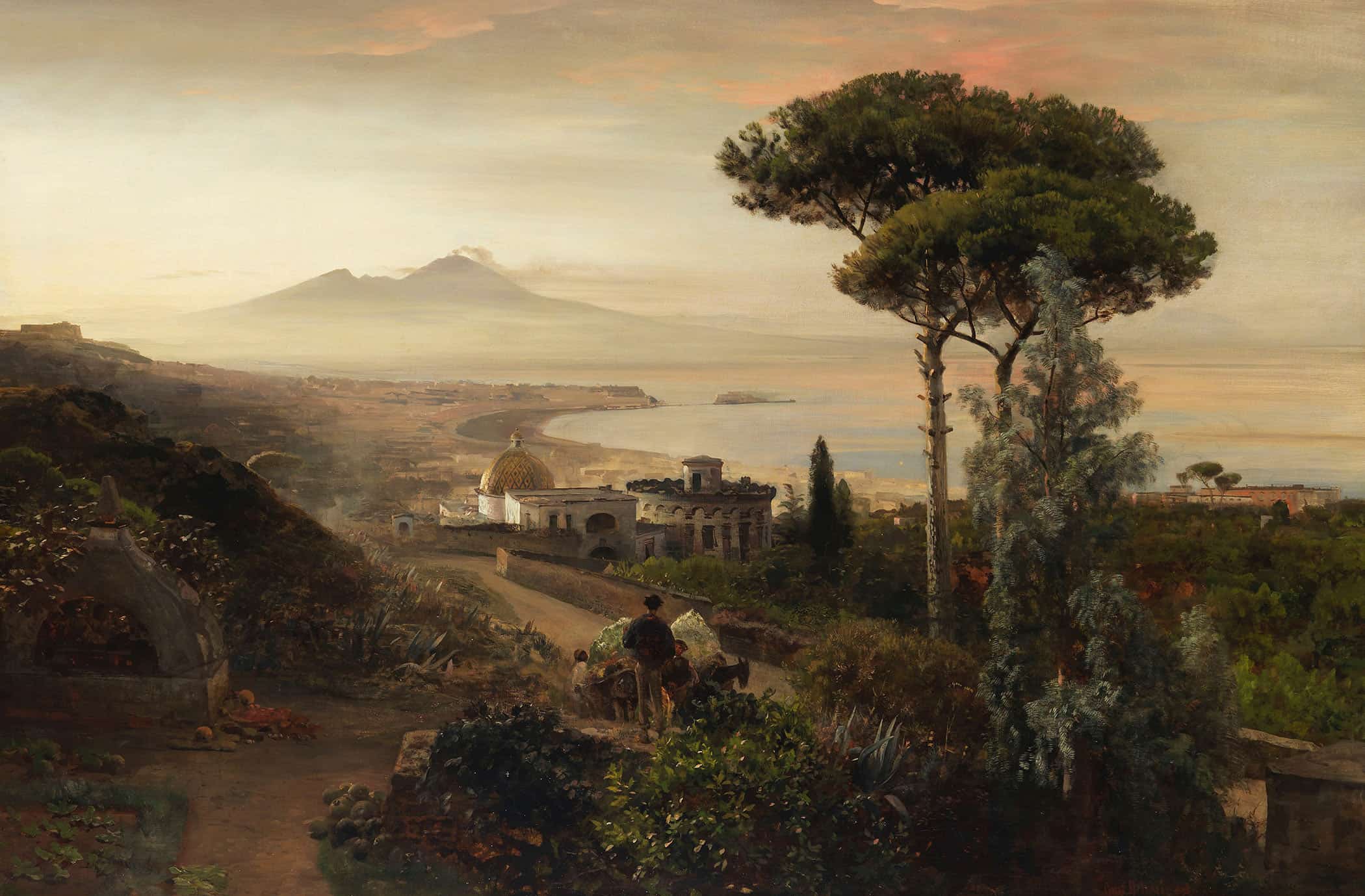 Blick Auf Den Vesuv by Oswald Achenbach - Image 2