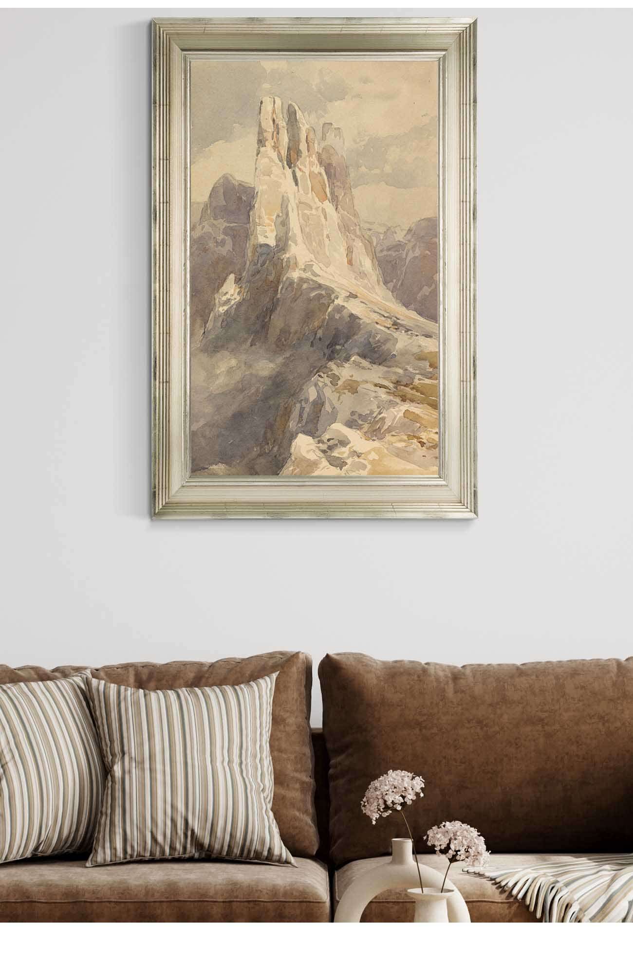 Blick Auf Die Vajolet Turme In Den Dolomiten by Edward Theodore Compton - Image 5
