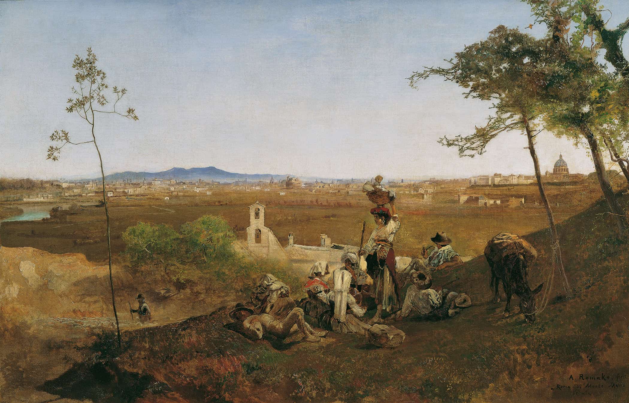 Blick Auf Rom Vom Monte Mario by Anton Romako - Image 2