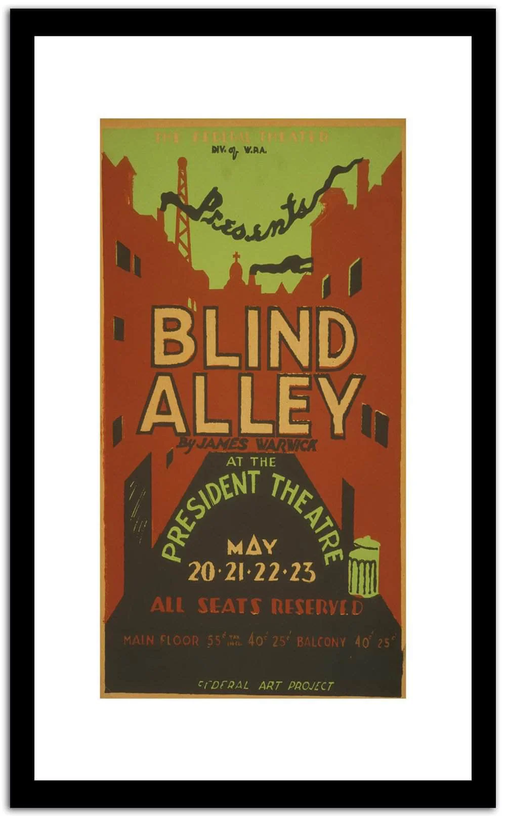 Blind Alley Vintage Poster
