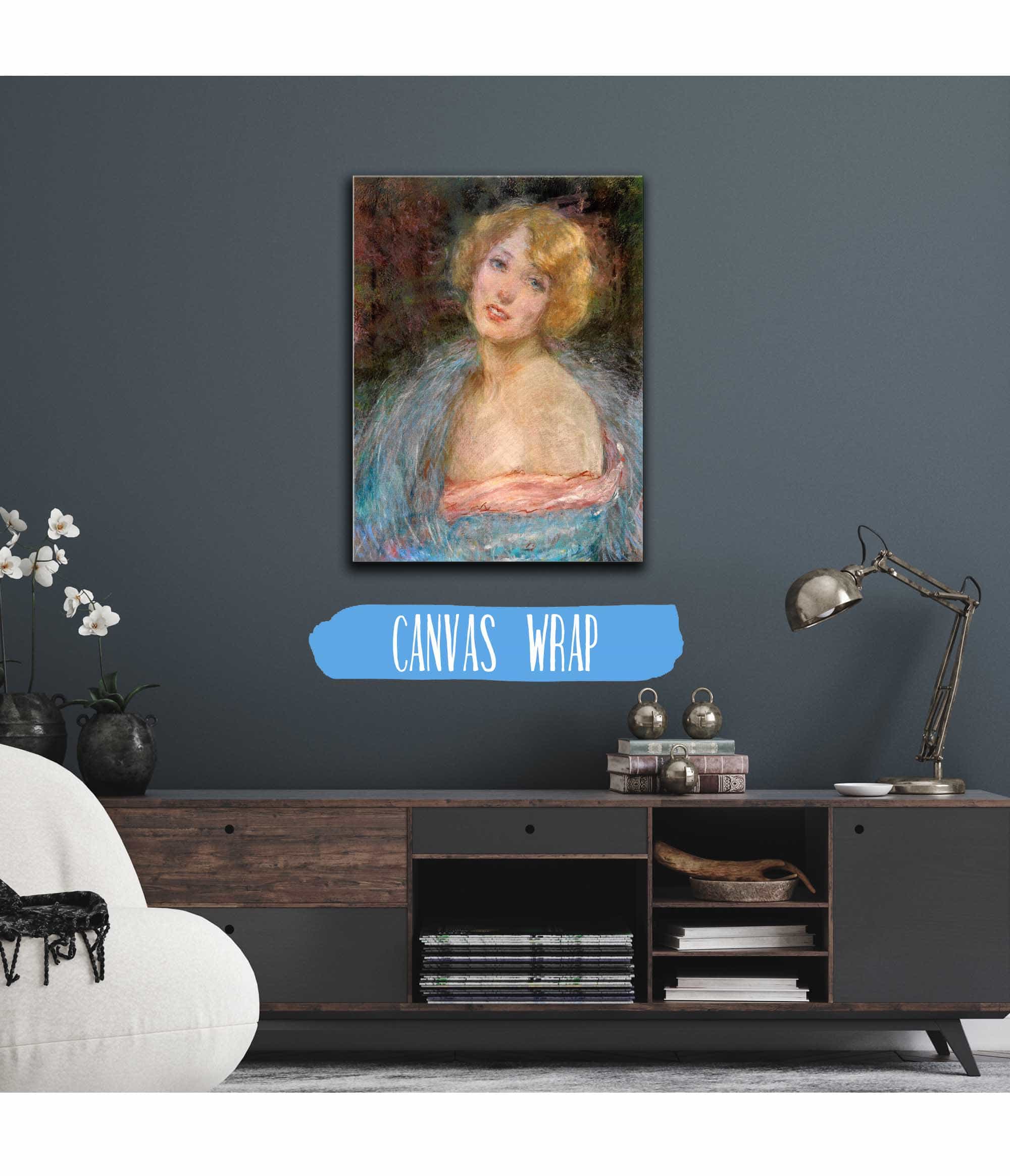 Blonde Girl With Boa by Alice Pike Barney - Image 3