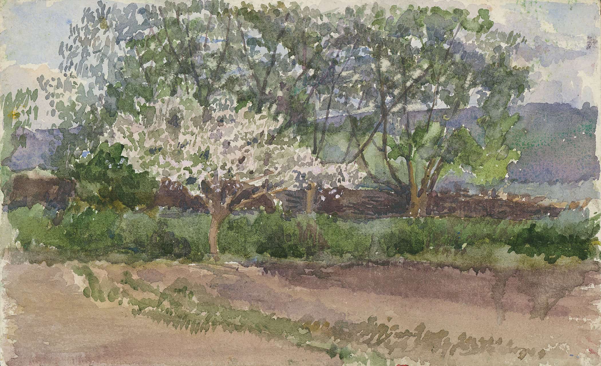 Blooming Tree by Ladislav Mednyanszky - Image 2