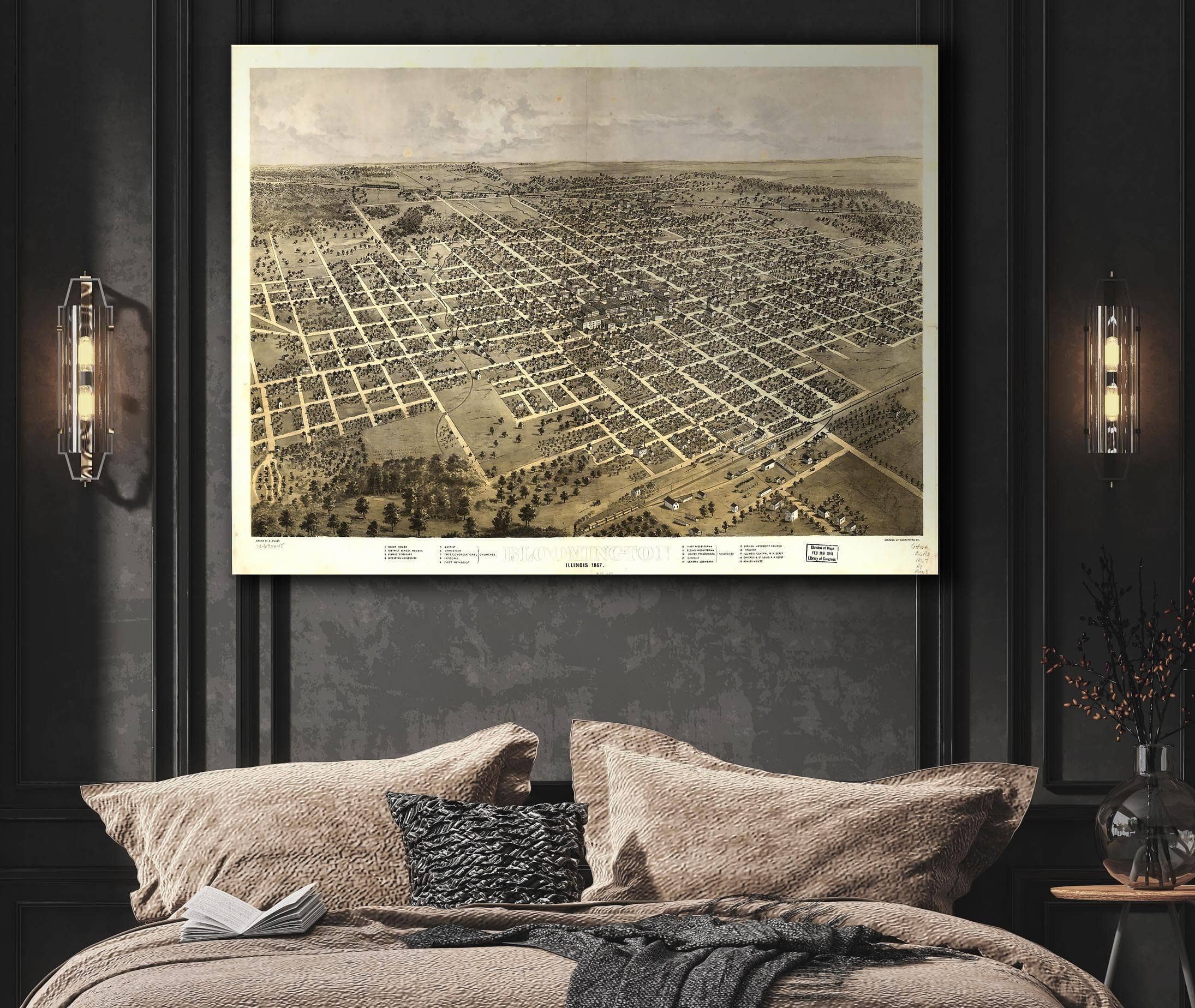 Bloomington Illinois 1867 State of Illinois - Image 3