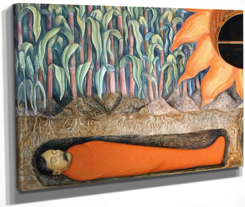 Blossoming Emiliano Zapata And Otilio Montano By Diego Rivera