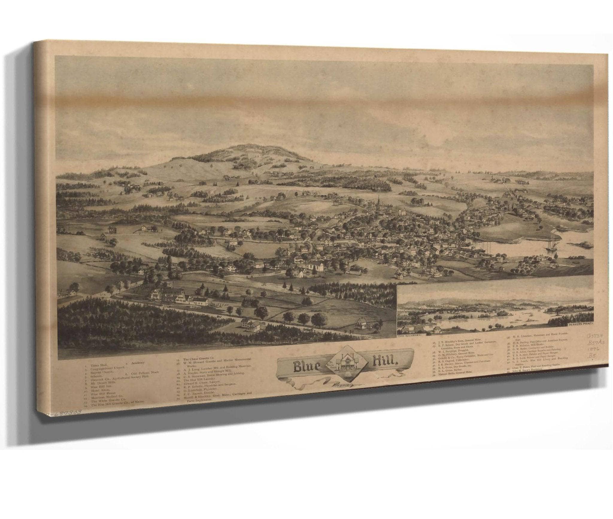 Blue Hill Maine 1896 State Of Maine