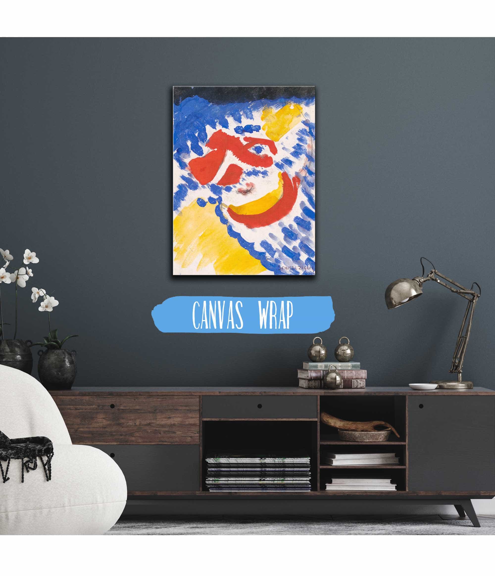 Blue Red And Yellow Figures by Jules Schmalzigaug - Image 3