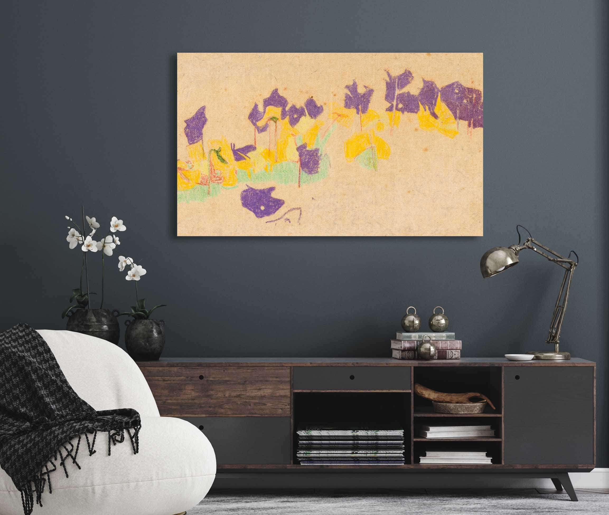 Blumen Im Schlossgarten Krumau by Egon Schiele - Image 5