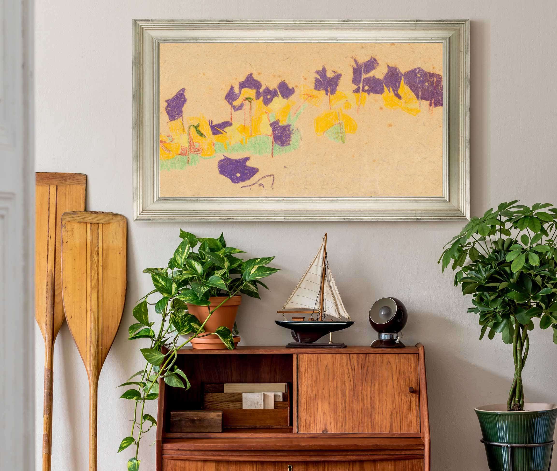 Blumen Im Schlossgarten Krumau by Egon Schiele - Image 6