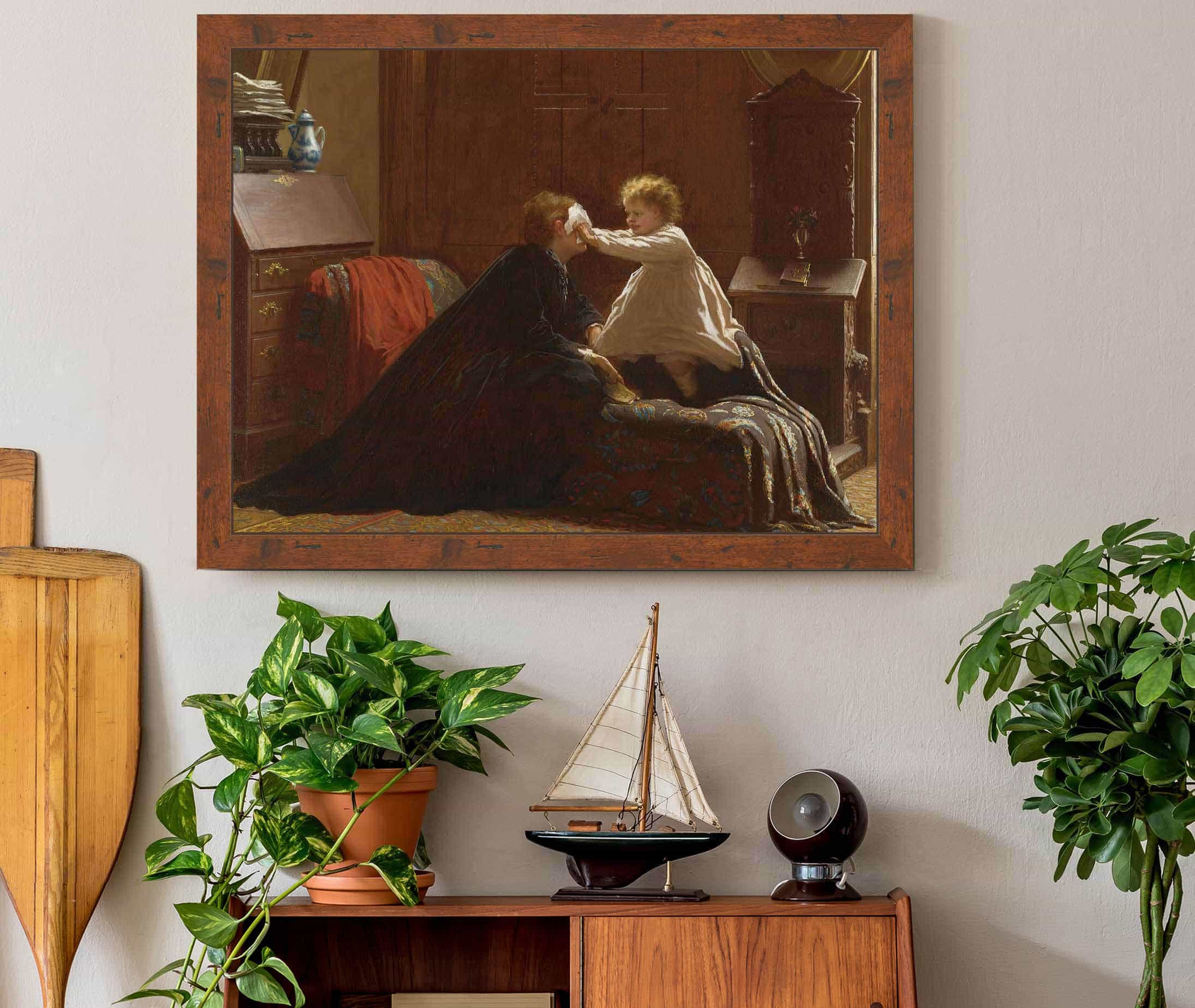 Bo Peep The Peep by Eastman Johnson - Image 3