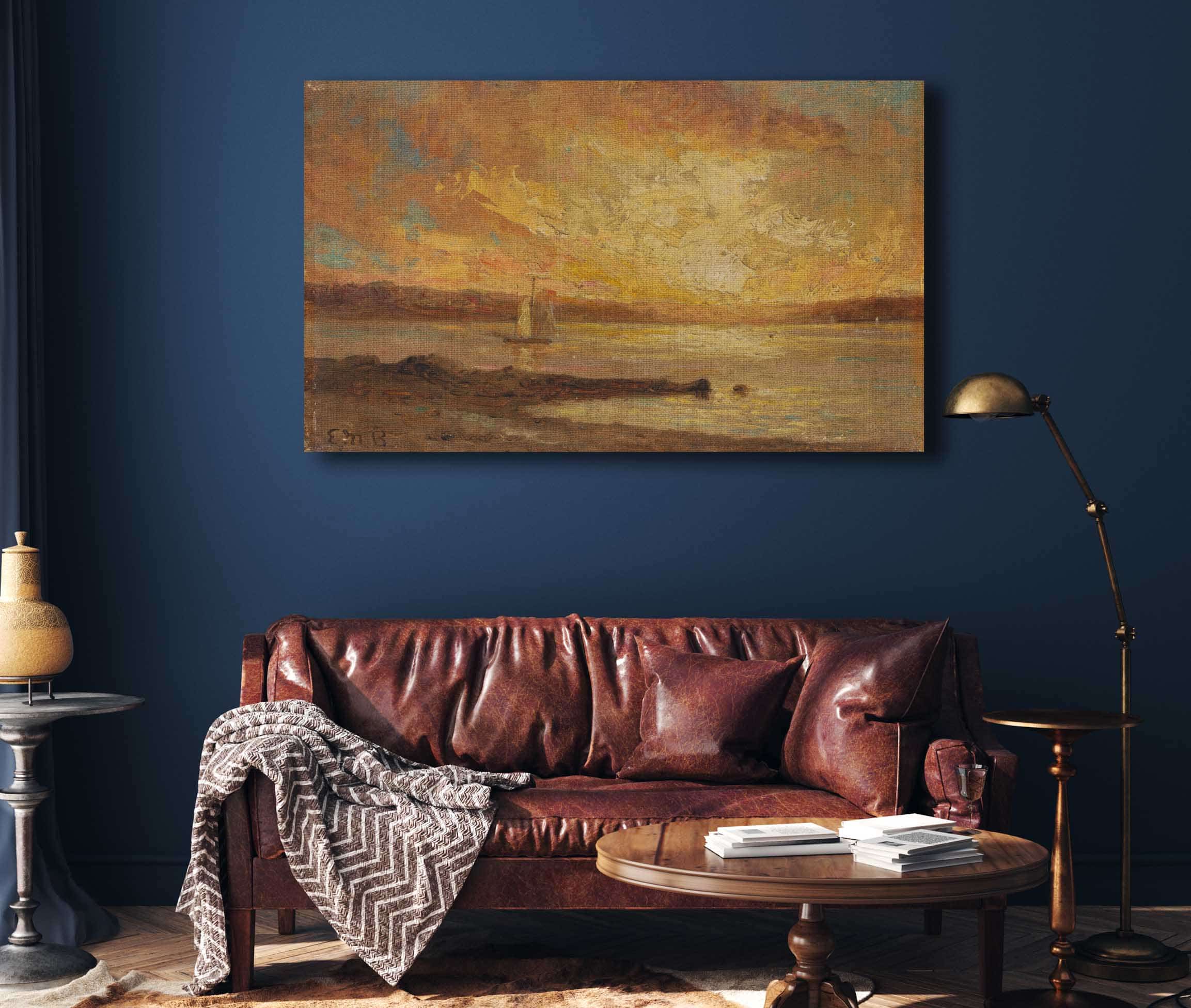 Boat On Sea by Edward Mitchell Bannister - Image 4