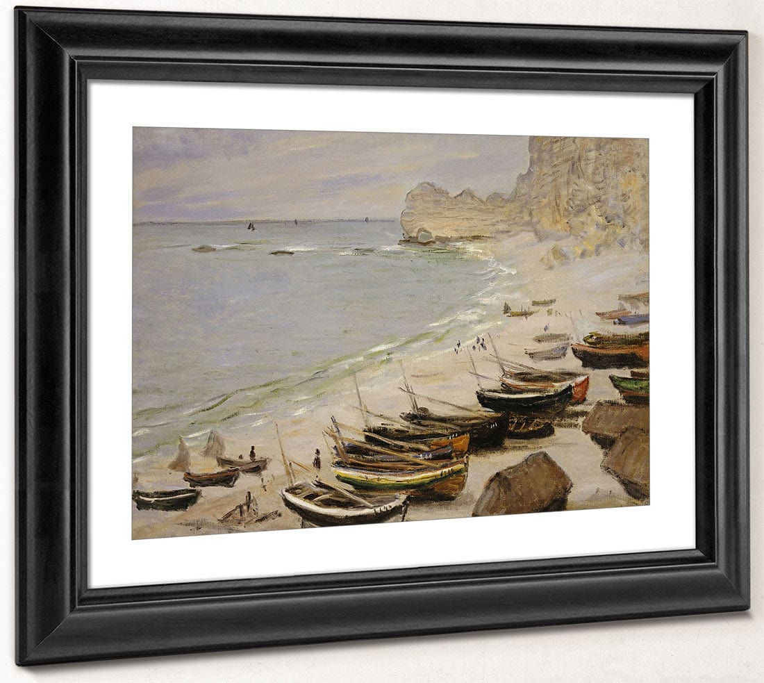Boat On The Beach At Etretat By Claude Monet - Image 4