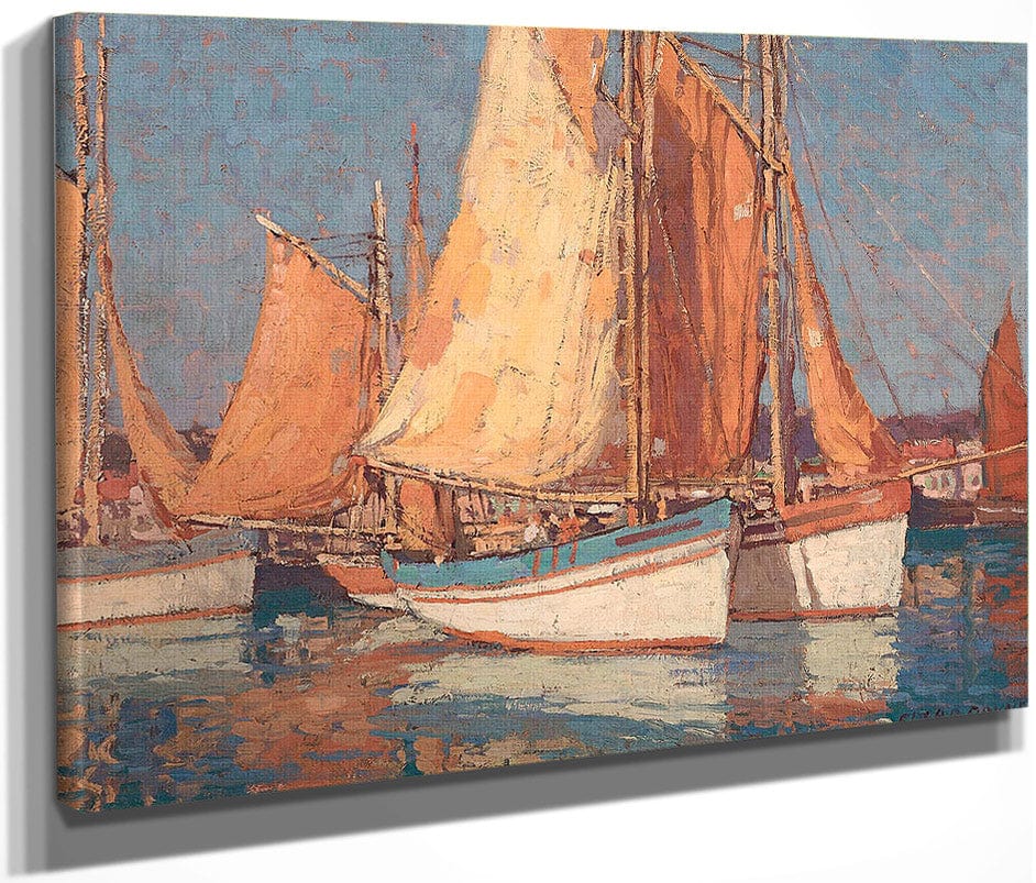 Boats Off Concarneau By Edgar Payne