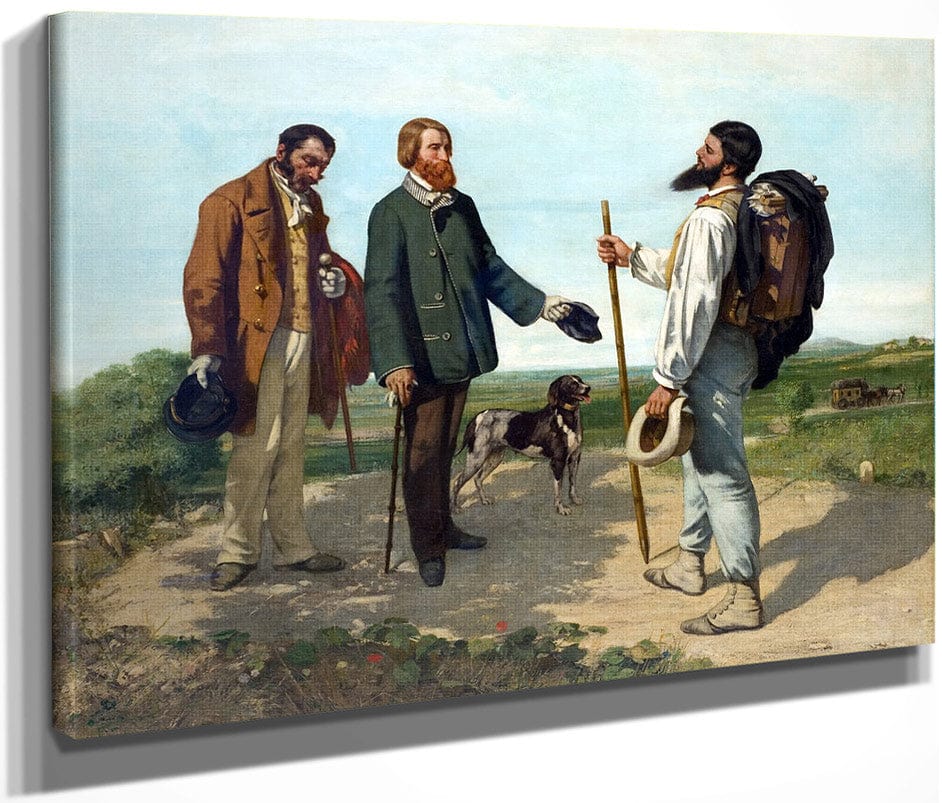 Bonjour Monsieur Courbet 1854 By Gustave Courbet
