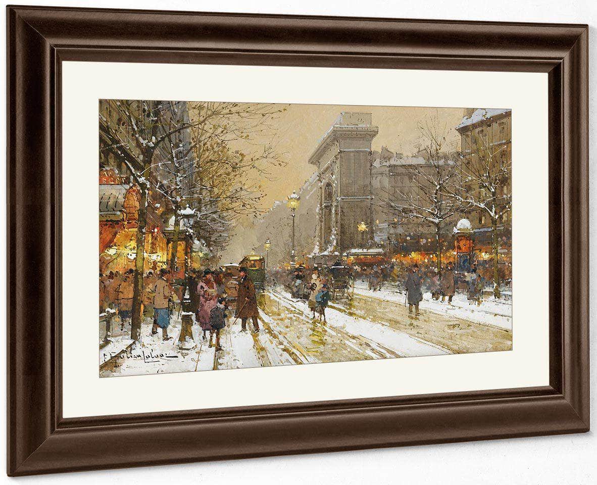 Bonne Nouvelle Boulevard In Paris Near St Martins Door By Eugene Galien Laloue - Image 3