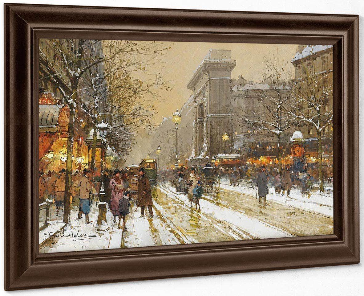 Bonne Nouvelle Boulevard In Paris Near St Martins Door By Eugene Galien Laloue - Image 4