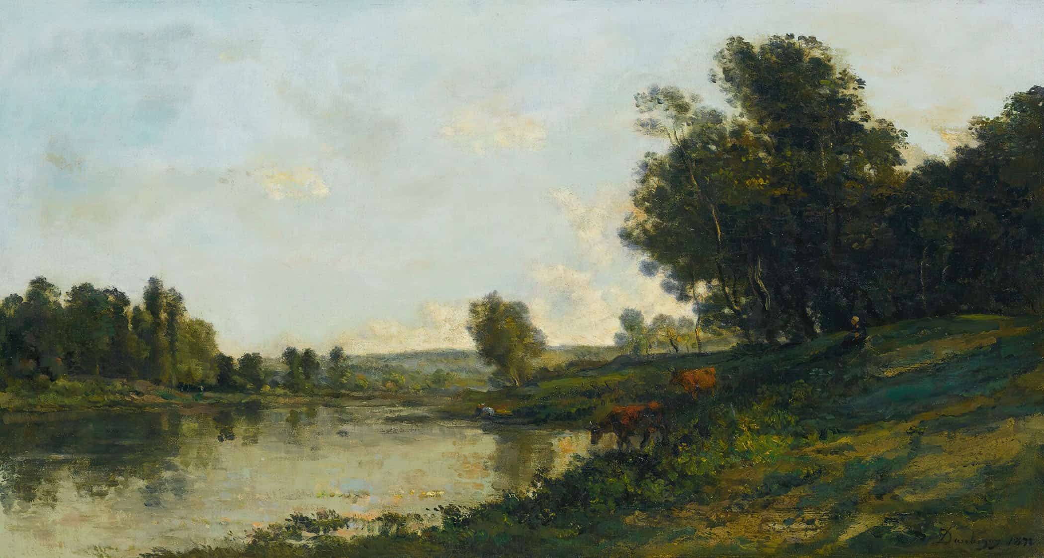 Bord De Loise by Charles Francois Daubigny - Image 2