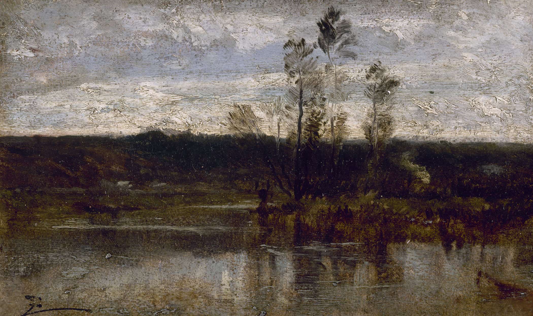 Bord De Riviere by Felix Ziem - Image 2