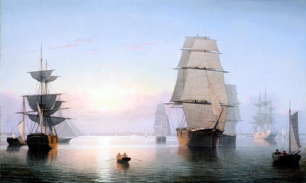 Boston Harbor Sunset By Fitz Henry Lane - Image 7
