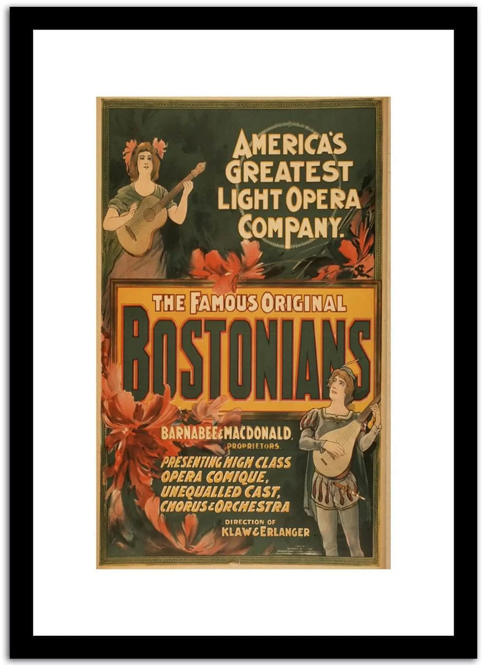 Bostonians Vintage Posterb