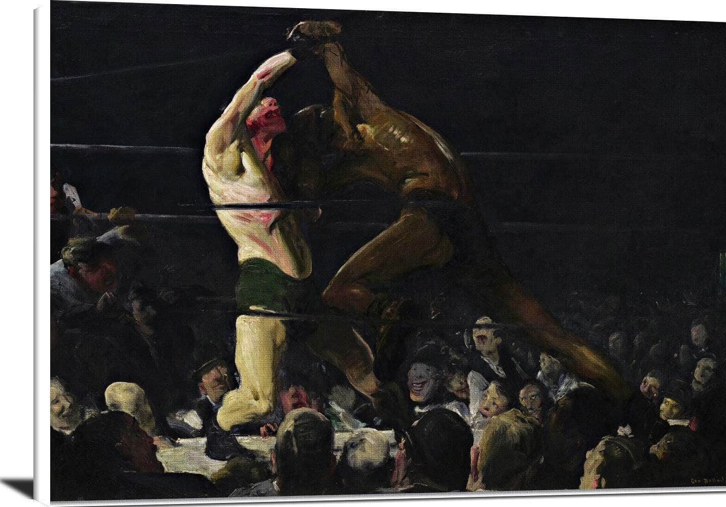 Both Members Of This Club Painting George Bellows Canvas Art