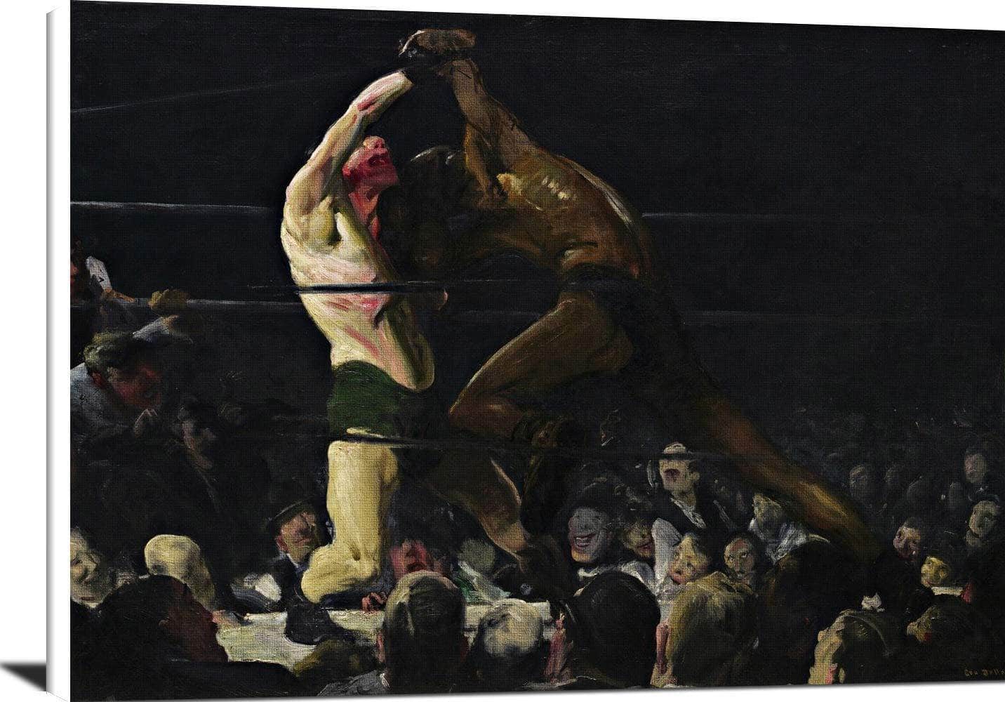 Both Members Of This Club Painting George Wesley Bellows Canvas Art