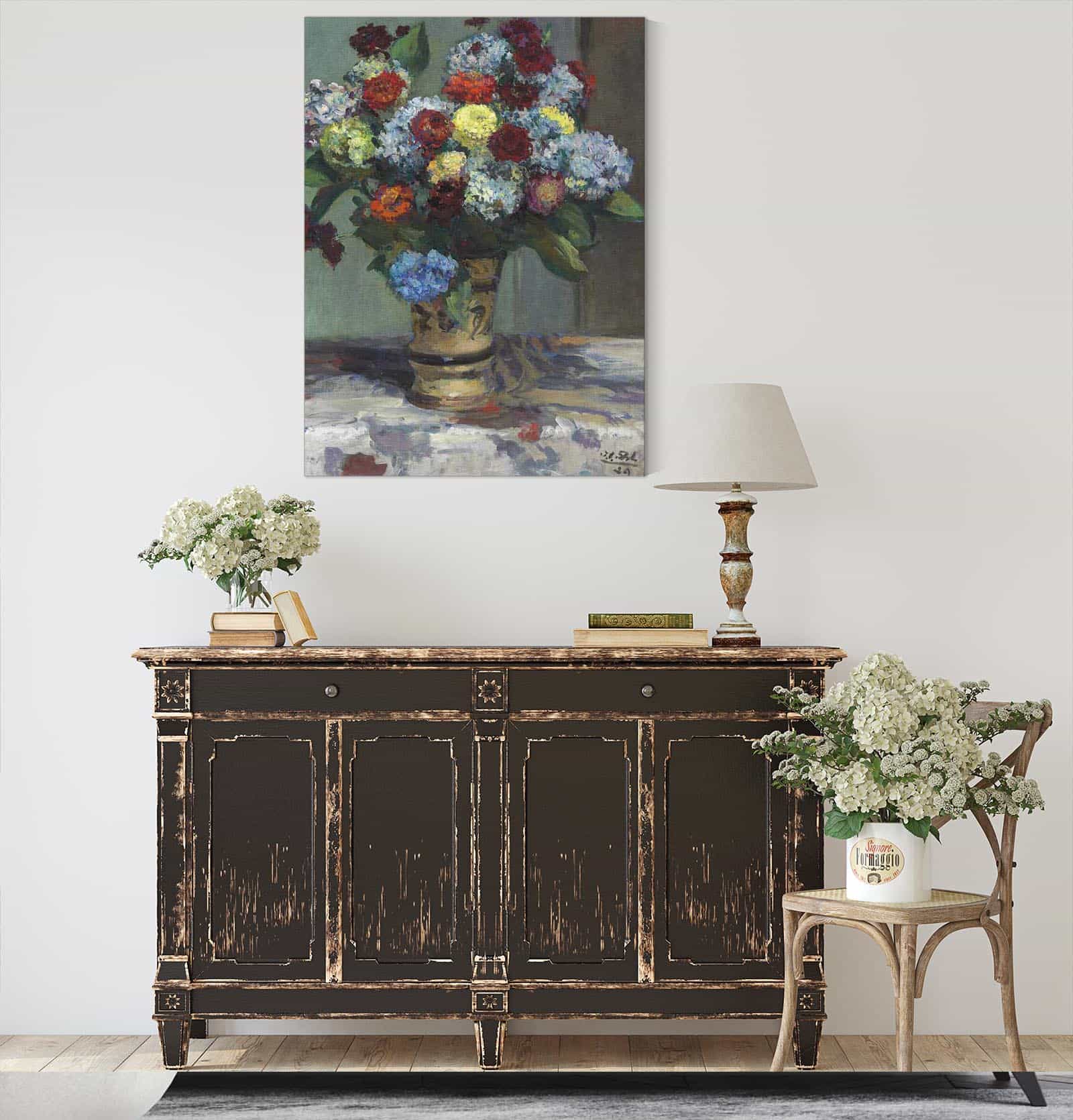 Bouquet De Fleurs Aux Hortensias by Jacques Emile Blanche - Image 4