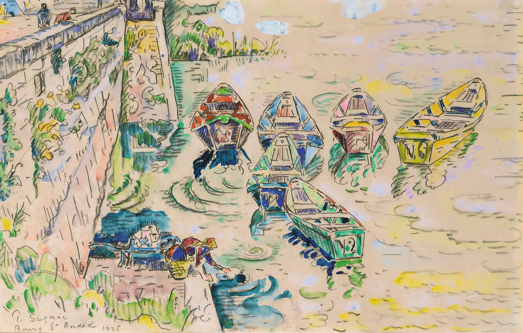 Bourg Saint Andeo by Paul Signac - Image 2