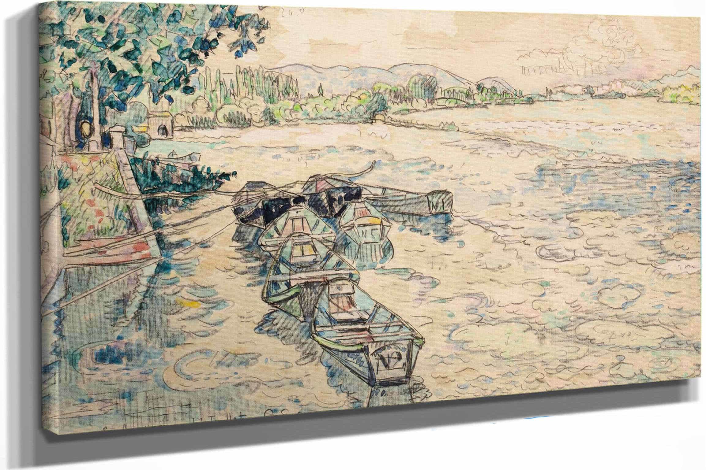 Bourg Saint Andeol by Paul Signac - Image 2