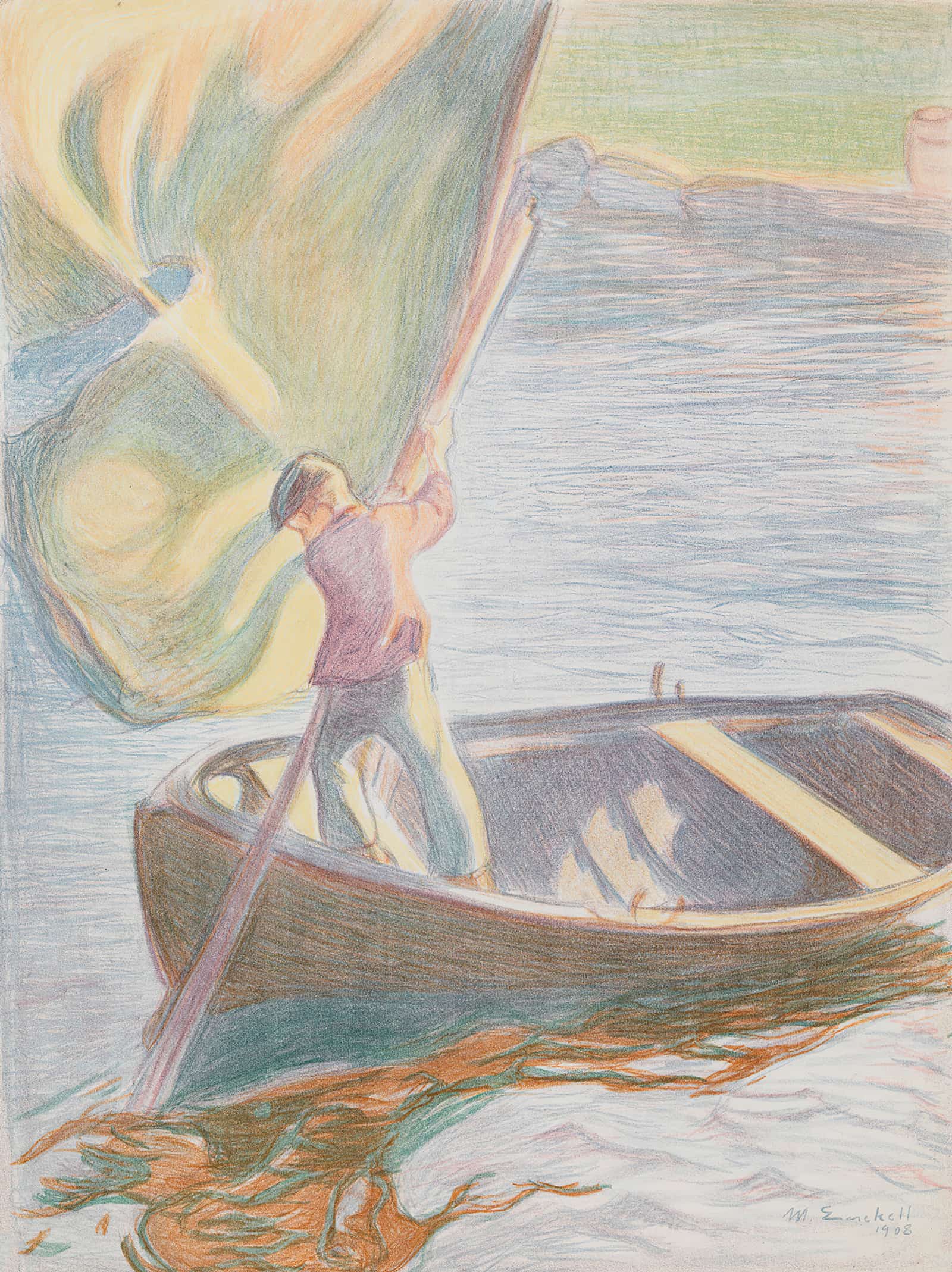 Boy And Sail by Magnus Enckell