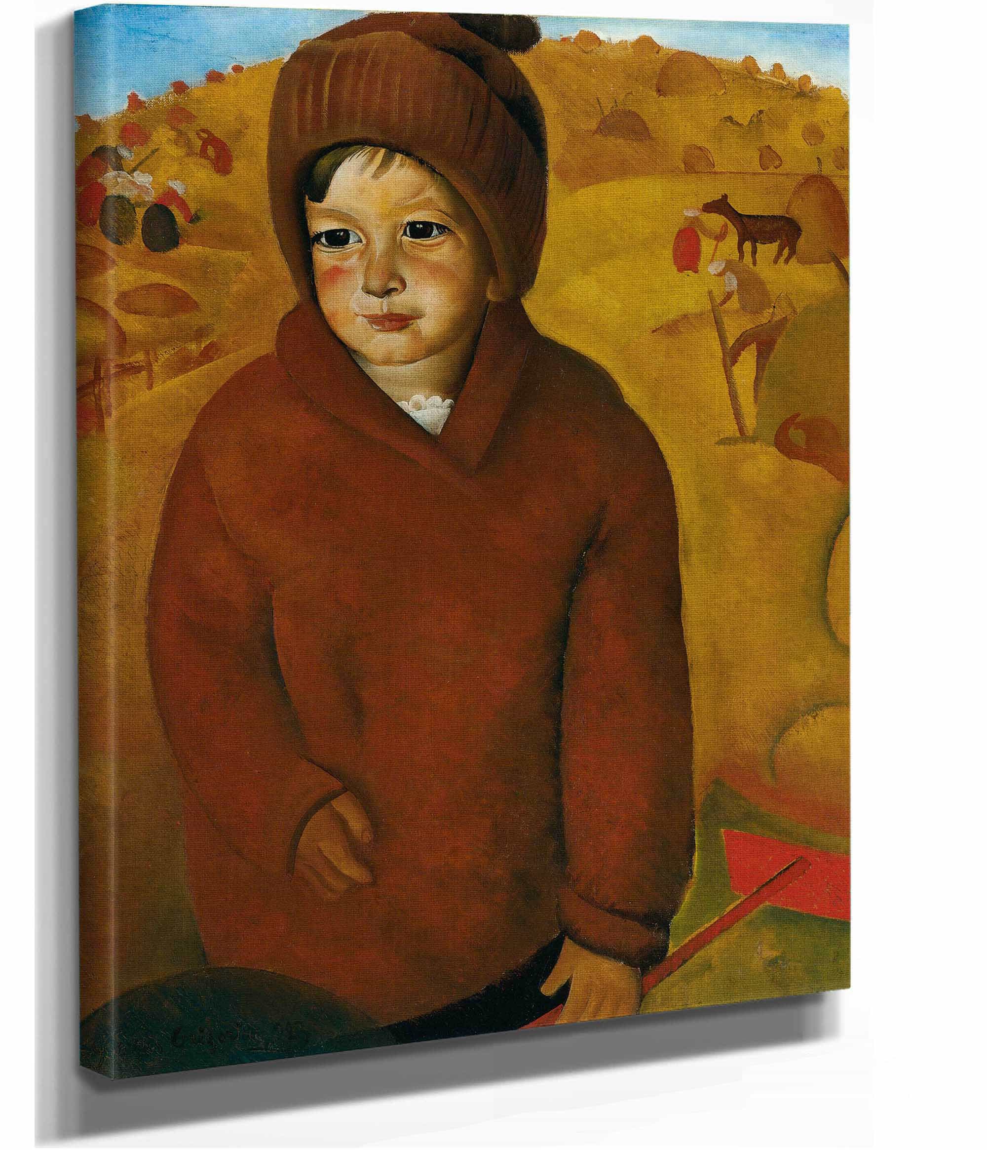 Boy At Harvest Time by Boris Grigoriev - Image 2