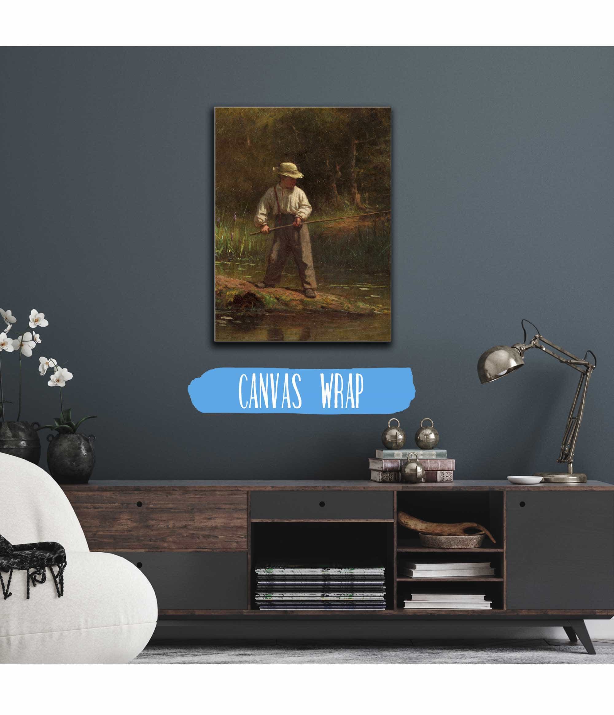 Boy Fishing S by Eastman Johnson - Image 3