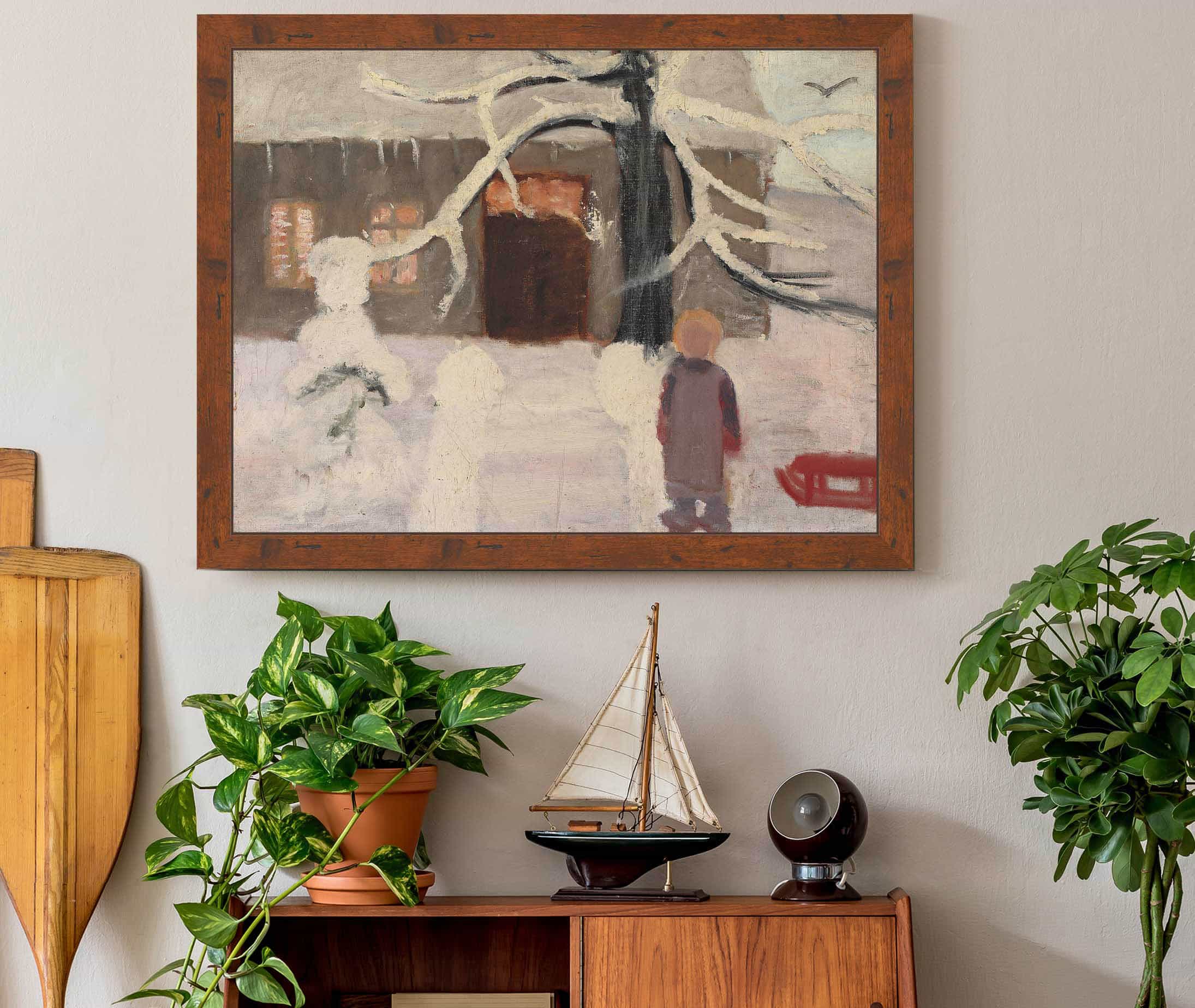 Boy In The Snow by Paula Modersohn Becker - Image 3